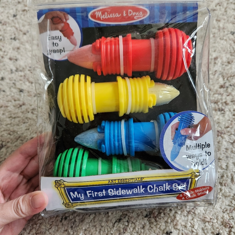 Melissa and Doug sidewalk chalk set, brand new